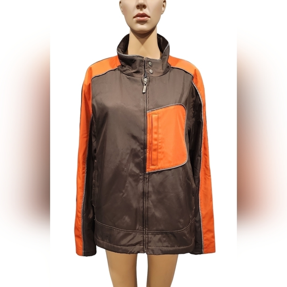 Cole haan vintage men's colorblocked full zip thermore Jacket Sz XL